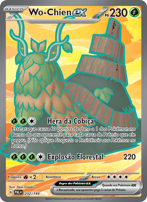 Wo-Chien ex 232 — Paldea Evolved (Portuguese Pokémon TCG card)