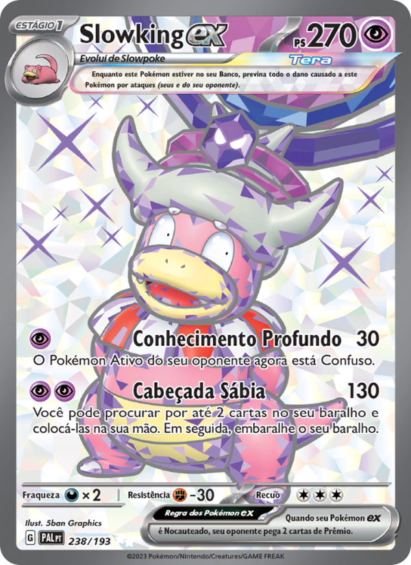 Slowking ex 238 — Evoluções em Paldea (Portuguese Pokémon TCG card)