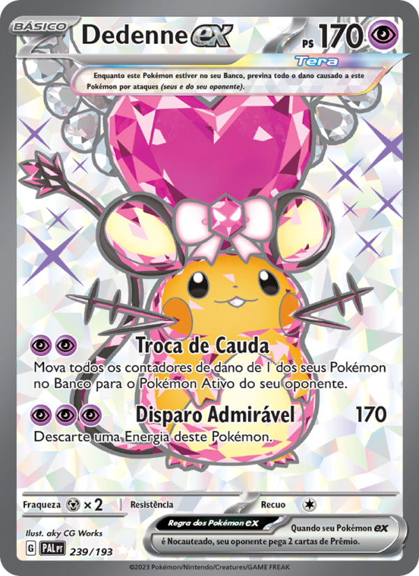 Dedenne ex 239 — Evoluções em Paldea (Portuguese Pokémon TCG card)