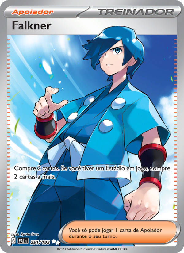 Falkner 251 — Paldea Evolved (Portuguese Pokémon TCG card)