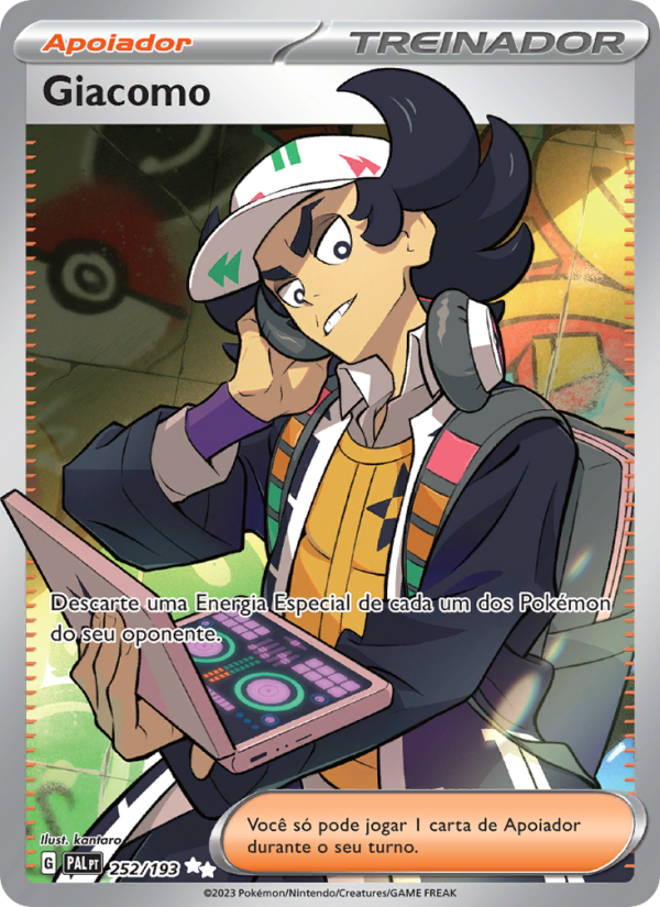 Giacomo 252 — Paldea Evolved (Portuguese Pokémon TCG card)