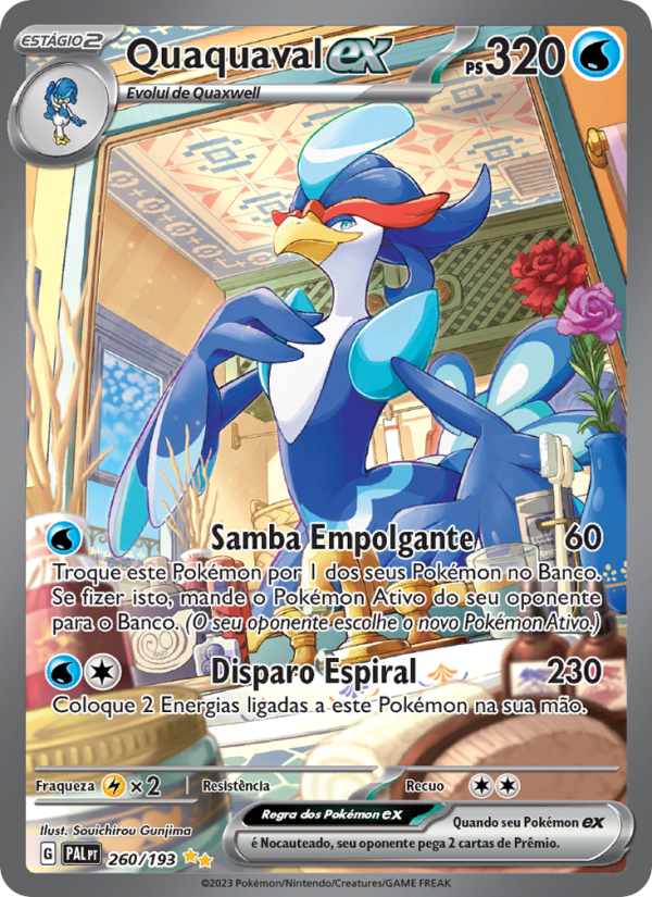 Quaquaval ex 260 — Evoluções em Paldea (Portuguese Pokémon TCG card)