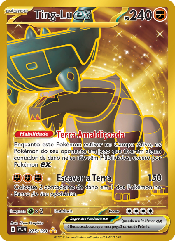 Ting-Lu ex 275 — Paldea Evolved (Portuguese Pokémon TCG card)