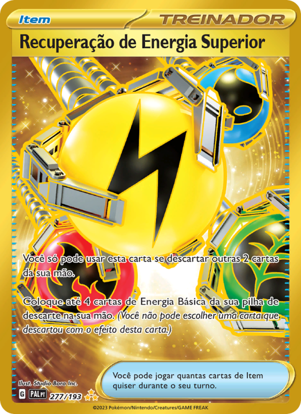 Recuperação de Energia Superior 277 — Paldea Evolved (Portuguese Pokémon TCG card)