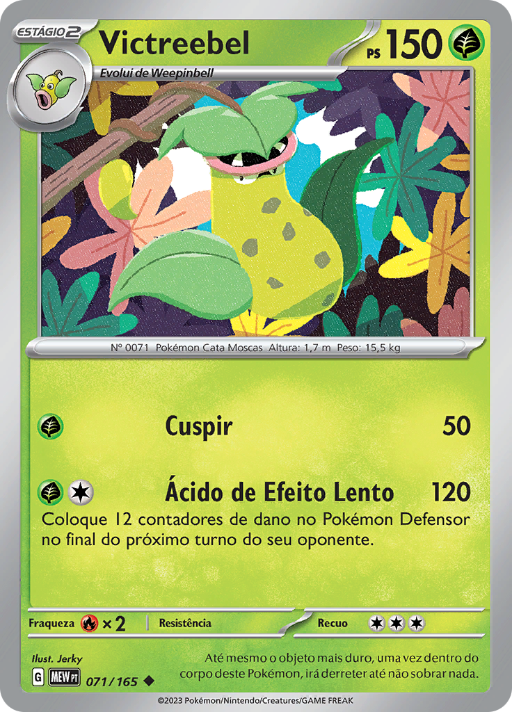 Victreebel 071 — 151 (Portuguese Pokémon TCG card)
