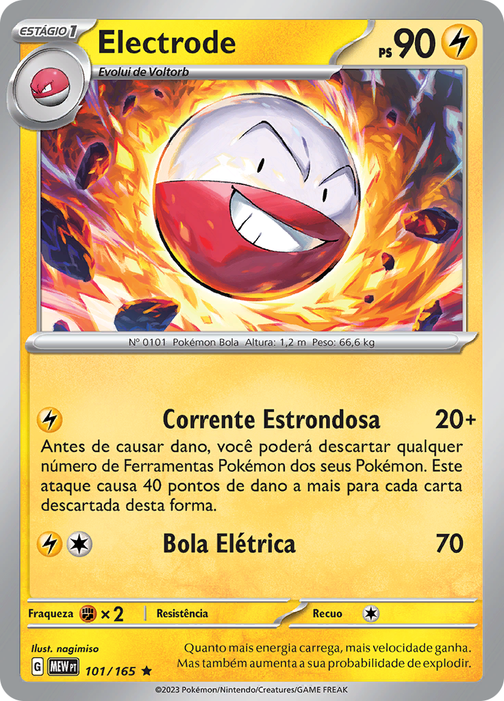 Electrode 101 — 151 (Portuguese Pokémon TCG card)