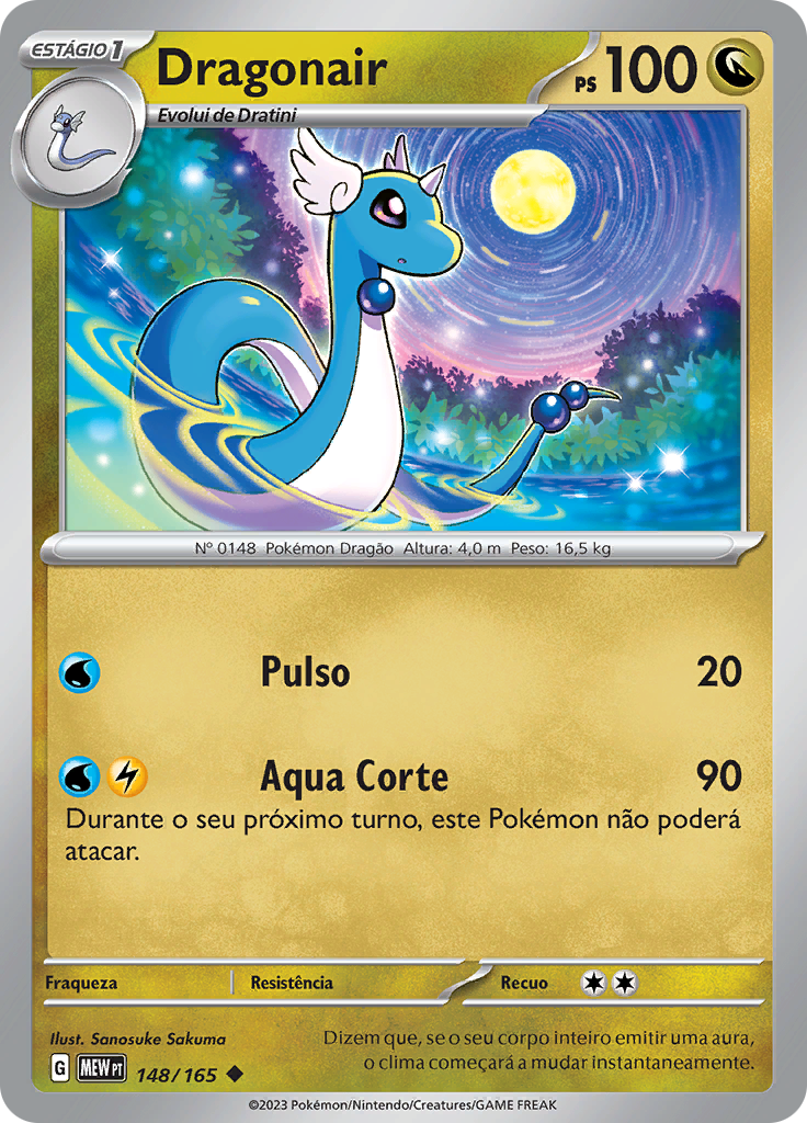 Dragonair 148 — 151 (Portuguese Pokémon TCG card)