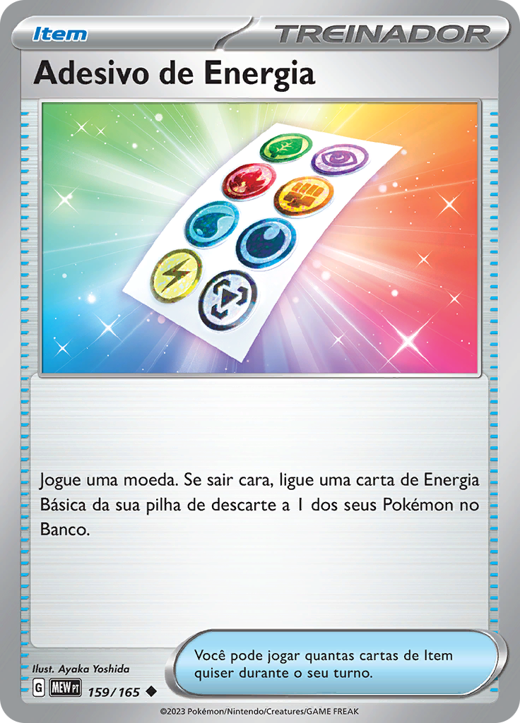 Adesivo de Energia 159 — 151 (Portuguese Pokémon TCG card)