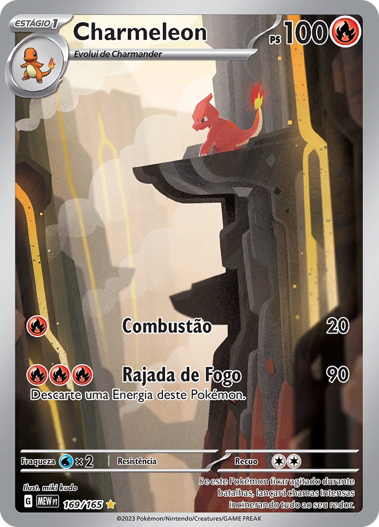 Charmeleon 169 — 151 (Portuguese Pokémon TCG card)