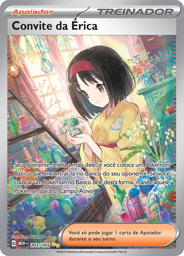 Convite da Érica 203 — 151 (Portuguese Pokémon TCG card)