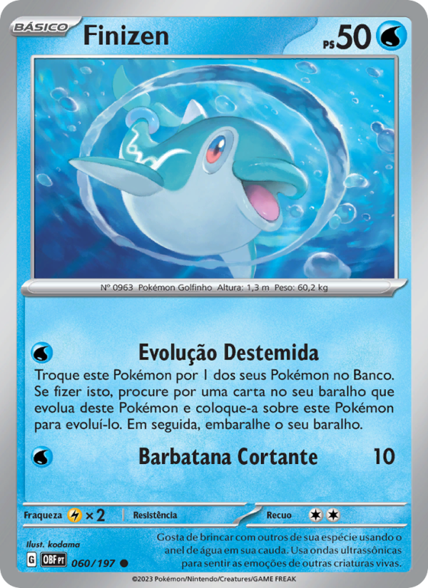 Finizen 060 — Obsidian Flames (Portuguese Pokémon TCG card)