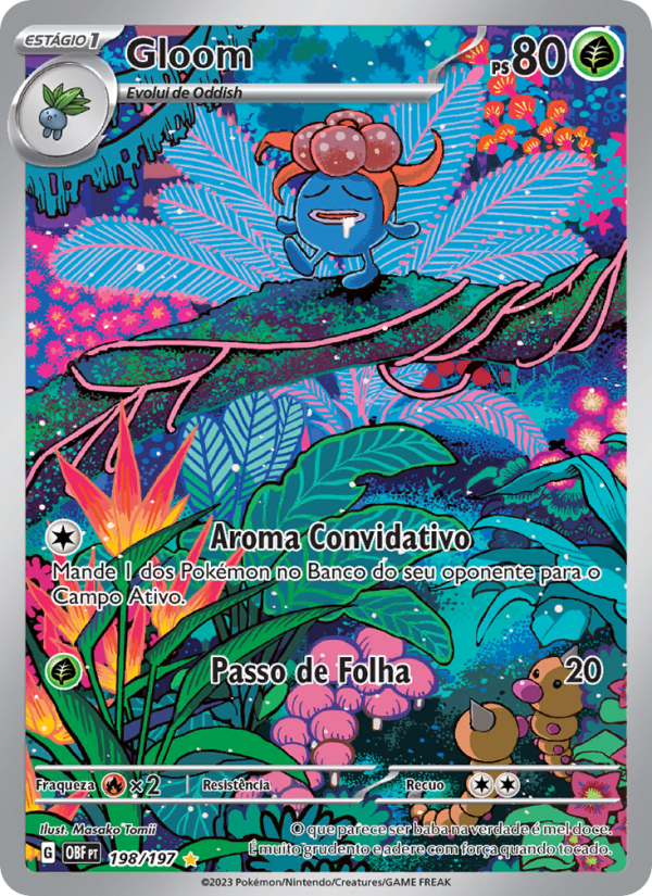 Gloom 198 — Obsidiana em Chamas (Portuguese Pokémon TCG card)