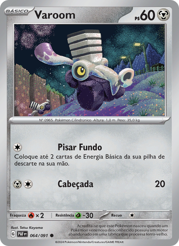 Varoom 064 — Paldeas Schicksale (Portuguese Pokémon TCG card)