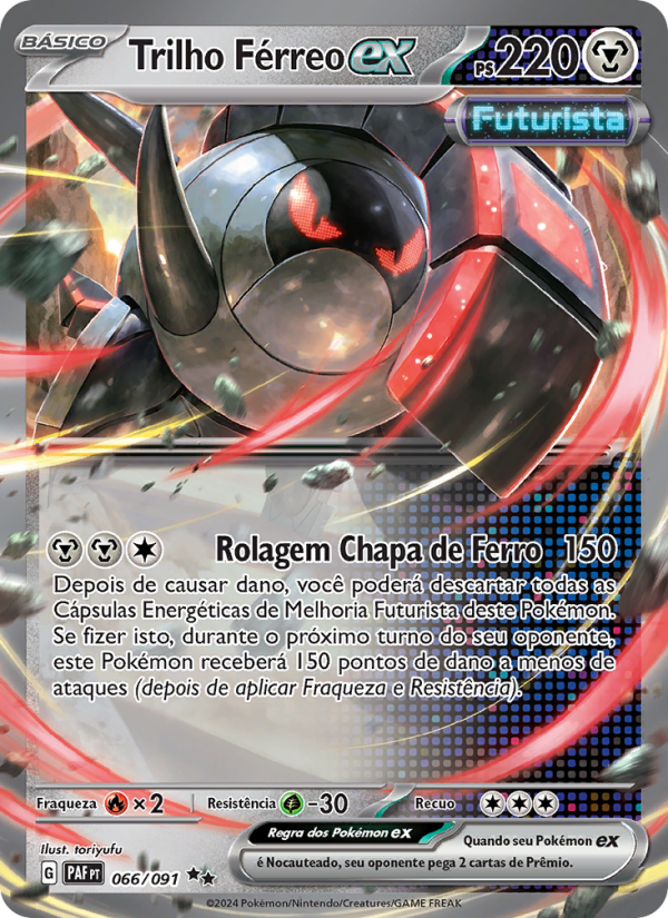 Trilho Férreo ex 066 — Destinos de Paldea (Portuguese Pokémon TCG card)