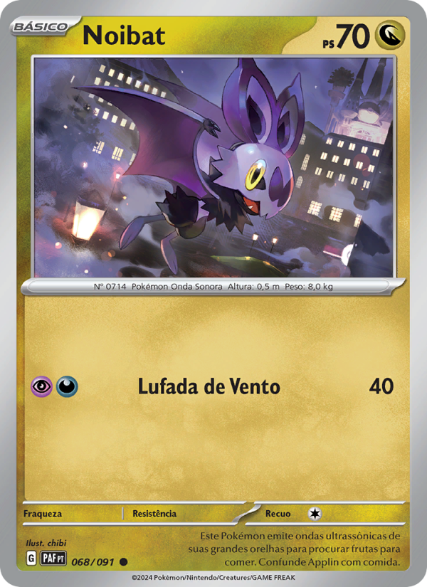Noibat 068 — Paldeas Schicksale (Portuguese Pokémon TCG card)