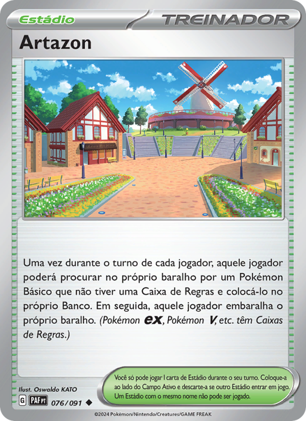 Artazon 076 — Destinos de Paldea (Portuguese Pokémon TCG card)