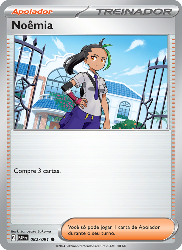 Noêmia 082 — Paldeas Schicksale (Portuguese Pokémon TCG card)