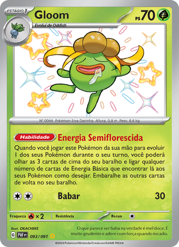 Gloom 093 — Paldeas Schicksale (Portuguese Pokémon TCG card)