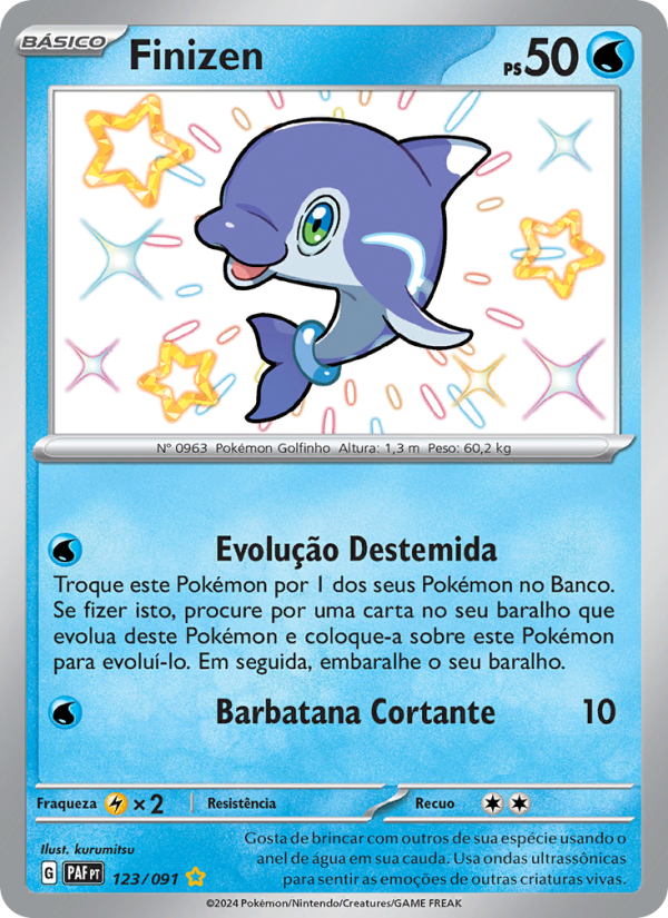 Finizen 123 — Destinos de Paldea (Portuguese Pokémon TCG card)