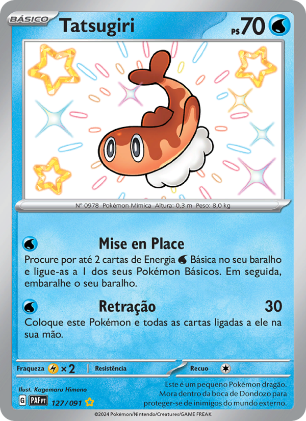 Tatsugiri 127 — Destinos de Paldea (Portuguese Pokémon TCG card)