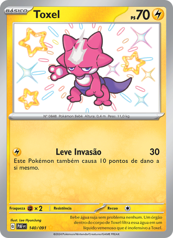 Toxel 140 — Paldeas Schicksale (Portuguese Pokémon TCG card)