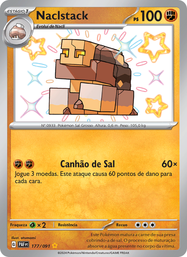 Naclstack 177 — Destinos de Paldea (Portuguese Pokémon TCG card)