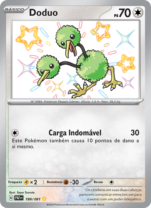 Doduo 199 — Paldeas Schicksale (Portuguese Pokémon TCG card)