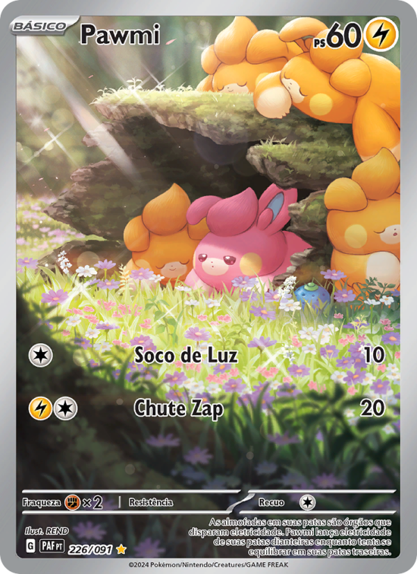 Pawmi 226 — Destinos de Paldea (Portuguese Pokémon TCG card)