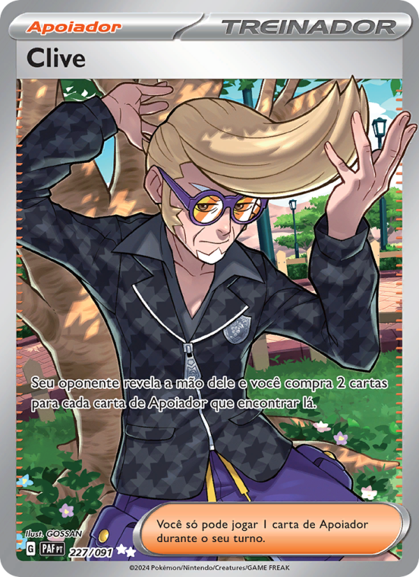 Clive 227 — Destinos de Paldea (Portuguese Pokémon TCG card)
