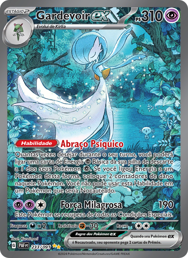 Gardevoir ex 233 — Destinos de Paldea (Portuguese Pokémon TCG card)