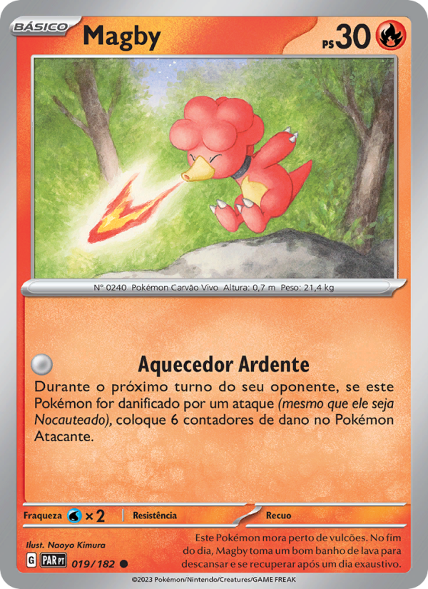 Magby 019 — Fenda Paradoxal (Portuguese Pokémon TCG card)