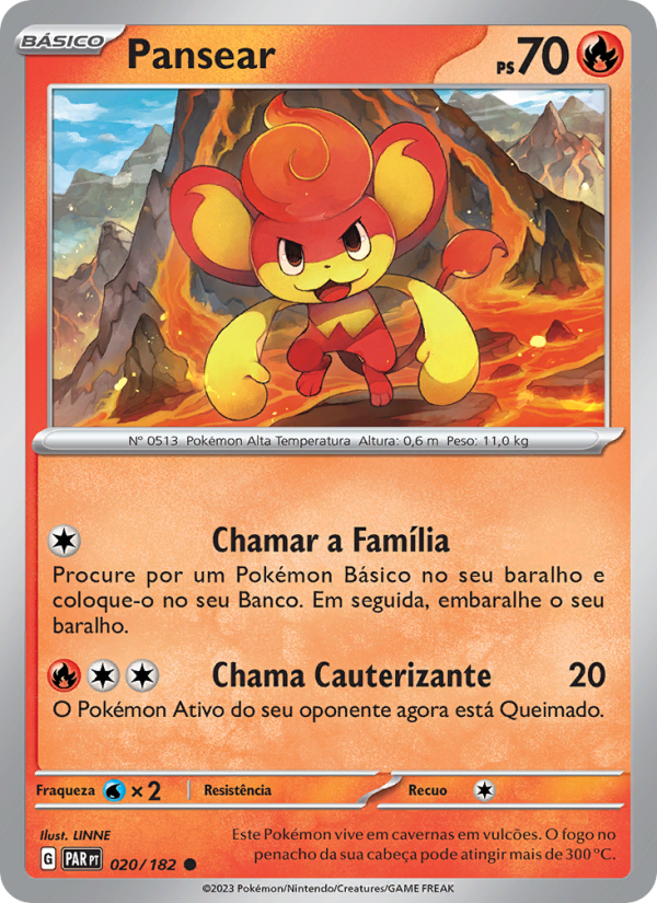 Pansear 020 — Fenda Paradoxal (Portuguese Pokémon TCG card)