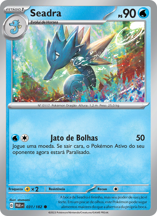 Seadra 031 — Fenda Paradoxal (Portuguese Pokémon TCG card)