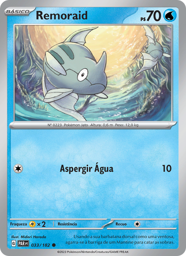 Remoraid 033 — Fenda Paradoxal (Portuguese Pokémon TCG card)
