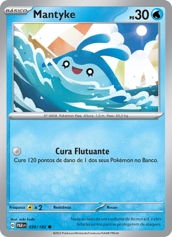 Mantyke 039 — Fenda Paradoxal (Portuguese Pokémon TCG card)