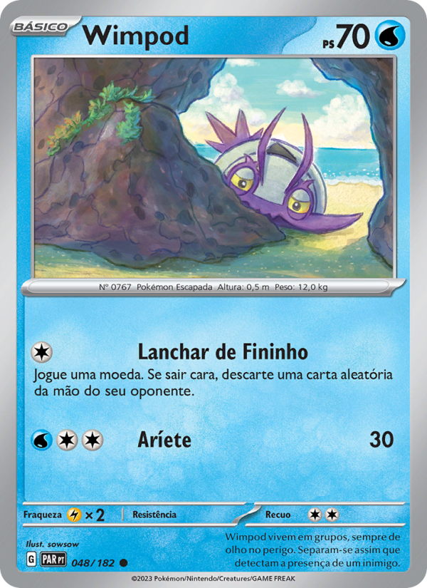 Wimpod 048 — Fenda Paradoxal (Portuguese Pokémon TCG card)