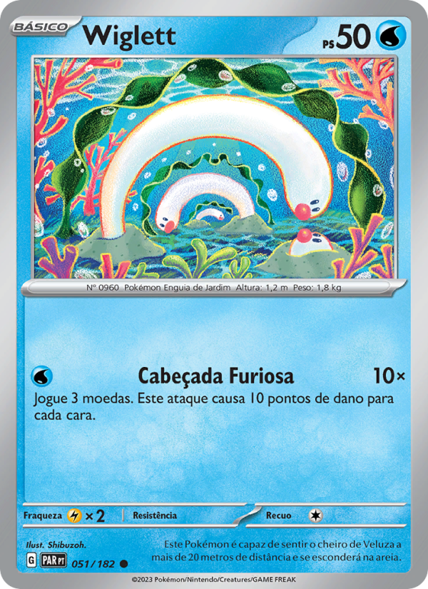 Wiglett 051 — Fenda Paradoxal (Portuguese Pokémon TCG card)