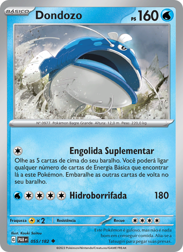 Dondozo 055 — Paradox Rift (Portuguese Pokémon TCG card)
