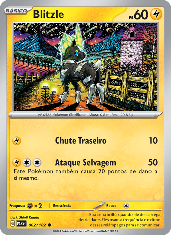 Blitzle 062 — Fenda Paradoxal (Portuguese Pokémon TCG card)