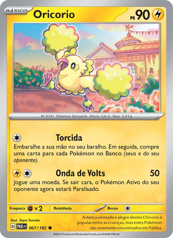 Oricorio 067 — Fenda Paradoxal (Portuguese Pokémon TCG card)