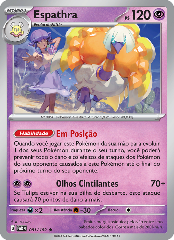 Espathra 081 — Paradox Rift (Portuguese Pokémon TCG card)