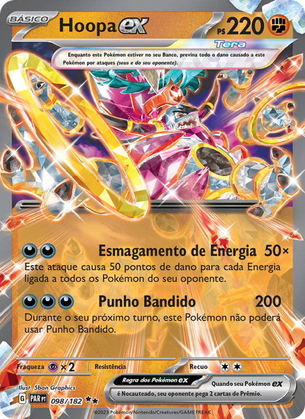 Hoopa ex 098 — Fenda Paradoxal (Portuguese Pokémon TCG card)