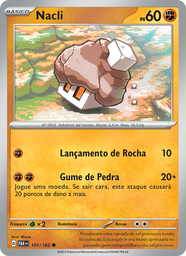 Nacli 101 — Fenda Paradoxal (Portuguese Pokémon TCG card)