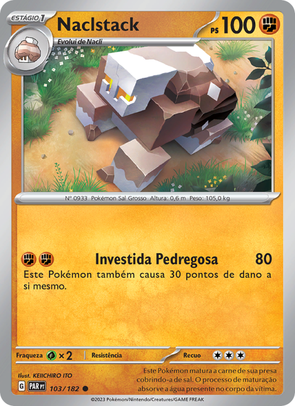 Naclstack 103 — Fenda Paradoxal (Portuguese Pokémon TCG card)