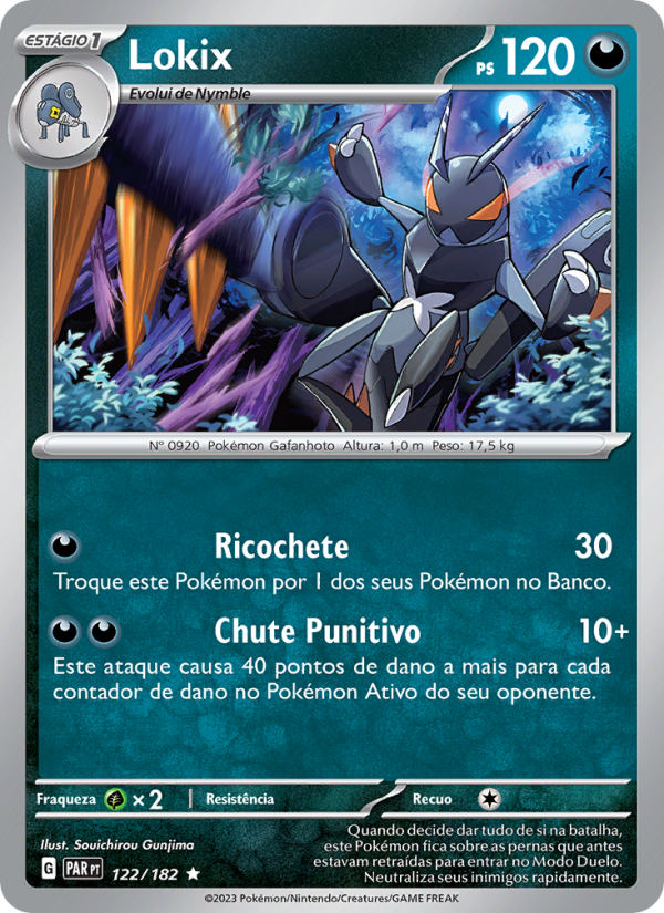 Lokix 122 — Fenda Paradoxal (Portuguese Pokémon TCG card)