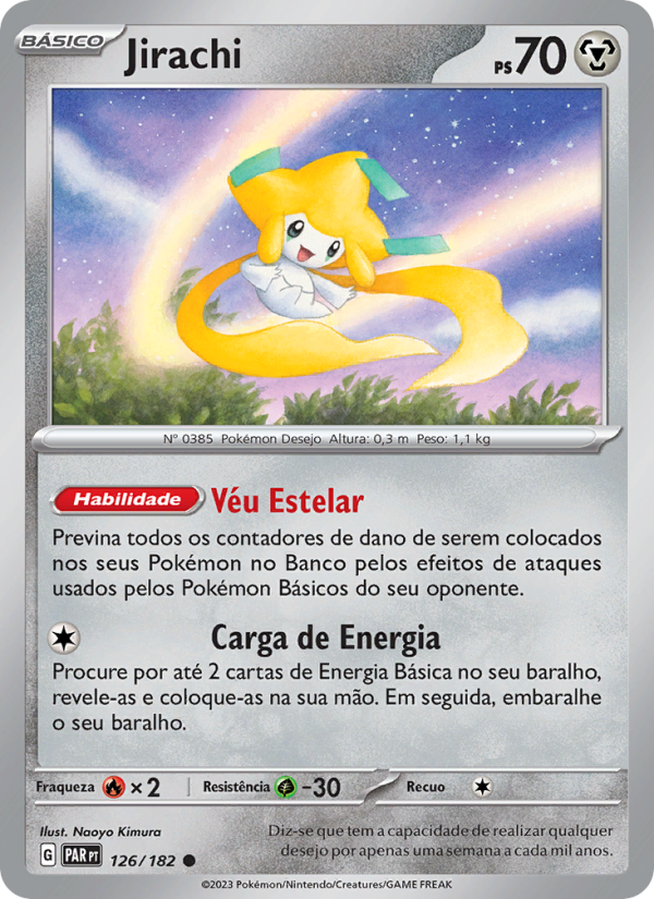 Jirachi 126 — Fenda Paradoxal (Portuguese Pokémon TCG card)