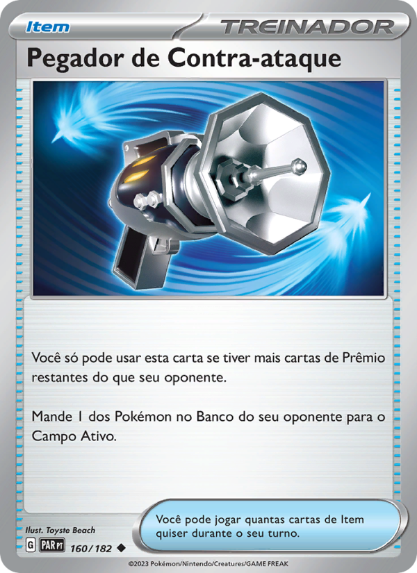 Pegador de Contra-ataque 160 — Fenda Paradoxal (Portuguese Pokémon TCG card)