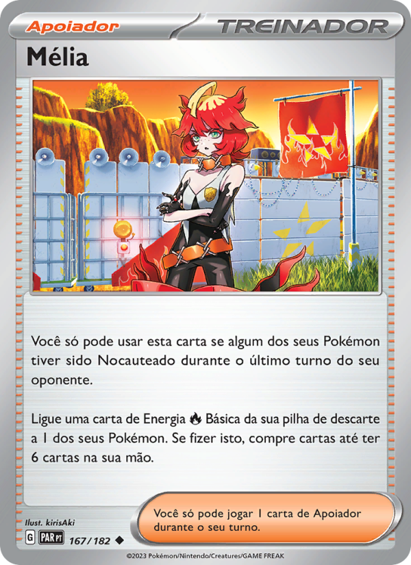 Mélia 167 — Fenda Paradoxal (Portuguese Pokémon TCG card)