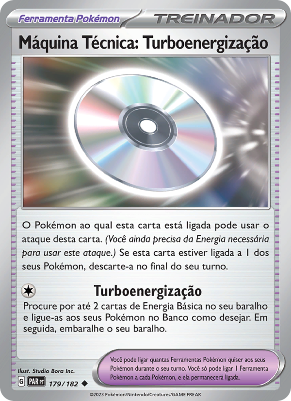 Máquina Técnica: Turboenergização 179 — Fenda Paradoxal (Portuguese Pokémon TCG card)