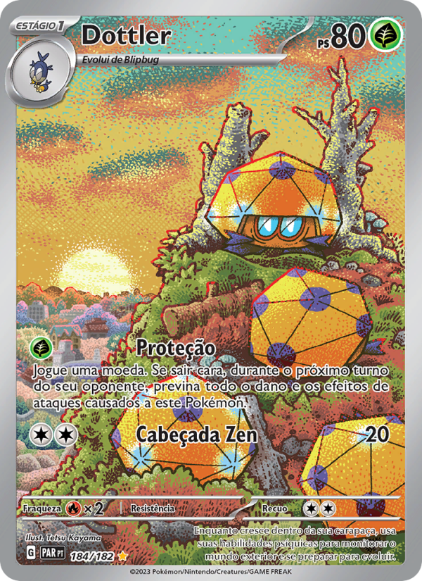 Dottler 184 — Fenda Paradoxal (Portuguese Pokémon TCG card)